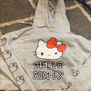 Hello kitty half sweat shirt  long sleeves